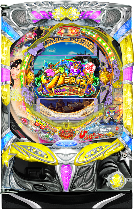 【三洋】CRAギンギラ パラダイス クジラッキーと砂漠の国 サンセット99ver. 中古パチンコ