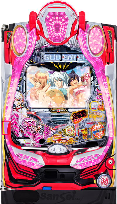 【サンセイ】Pゴッドイーター -ブラッドの覚醒- アマデジ神撃90VER 中古パチンコ
