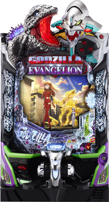 【ビスティ】P ゴジラ対エヴァンゲリオン2 超デカシルバー 中古パチンコ